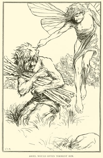 Ariel lo tormentava spesso da William Heath Robinson