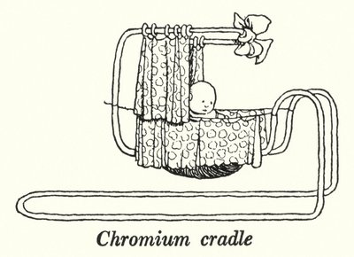 Culla di cromo da William Heath Robinson