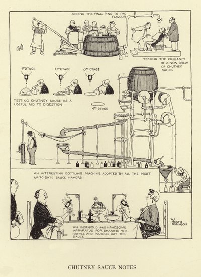 Note sulla salsa chutney da William Heath Robinson