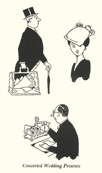 Regali di nozze convertiti (litografia) da William Heath Robinson