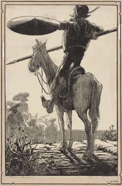Don Chisciotte da William Heath Robinson