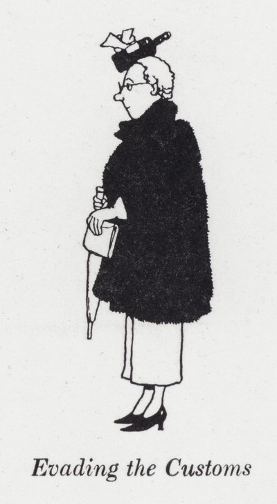 Evitando la dogana da William Heath Robinson