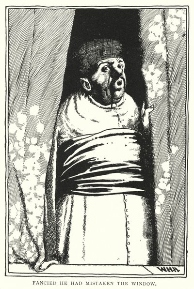Pensava di aver sbagliato finestra (incisione) da William Heath Robinson