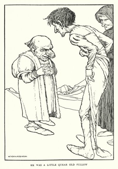 Era un piccolo vecchio strano (litografia) da William Heath Robinson