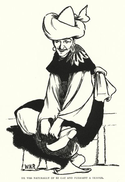 Era naturalmente di temperamento così allegro e piacevole (incisione) da William Heath Robinson