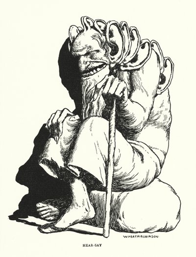 Sentito dire (litografia) da William Heath Robinson