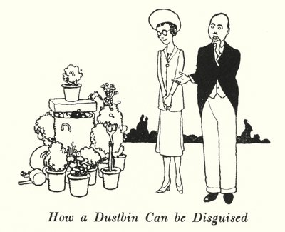 Come può essere camuffato un bidone della spazzatura da William Heath Robinson