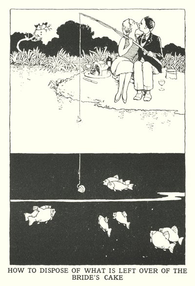 Come smaltire ciò che resta della torta della sposa da William Heath Robinson