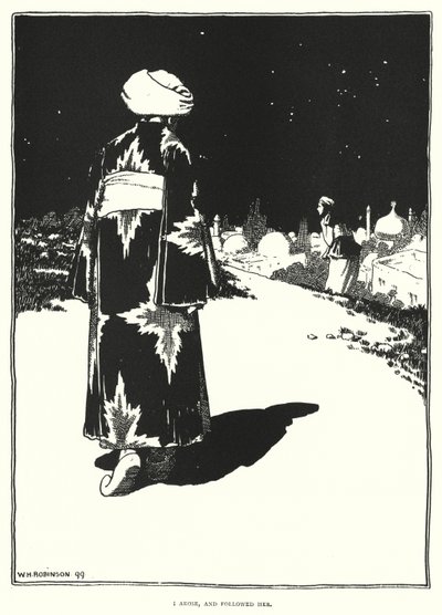 Mi alzai e la seguii (incisione) da William Heath Robinson
