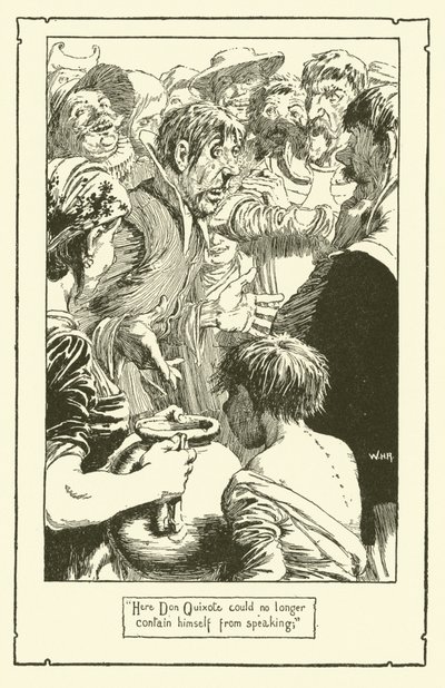 Illustrazione per Don Chisciotte da William Heath Robinson