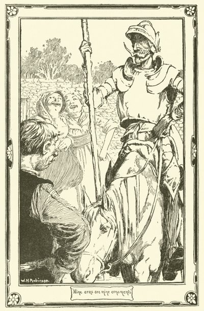 Illustrazione per Don Chisciotte da William Heath Robinson