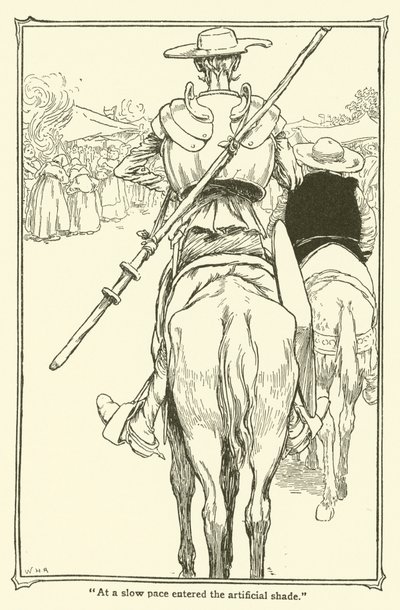 Illustrazione per Don Chisciotte da William Heath Robinson