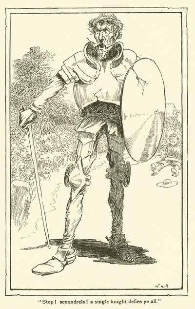 Illustrazione per Don Chisciotte da William Heath Robinson