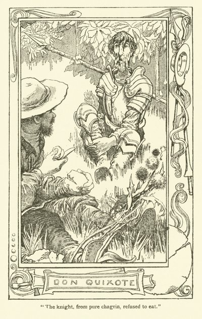 Illustrazione per Don Chisciotte da William Heath Robinson