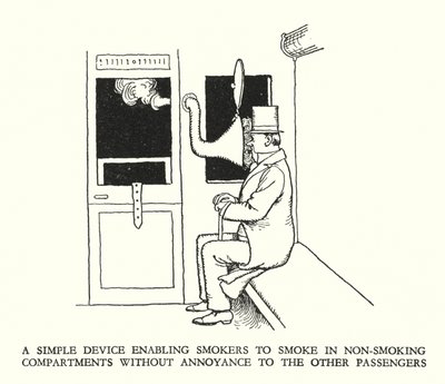 Illustrazione per Railway Ribaldry di W Heath Robinson da William Heath Robinson