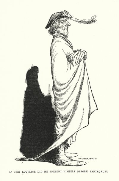 In questo equipaggio si presentò davanti a Pantagruel da William Heath Robinson