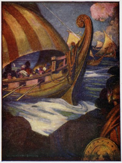 Molti erano gli Eroi che Salparono dalla Grecia da William Heath Robinson