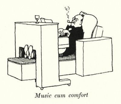 Musica e comfort da William Heath Robinson