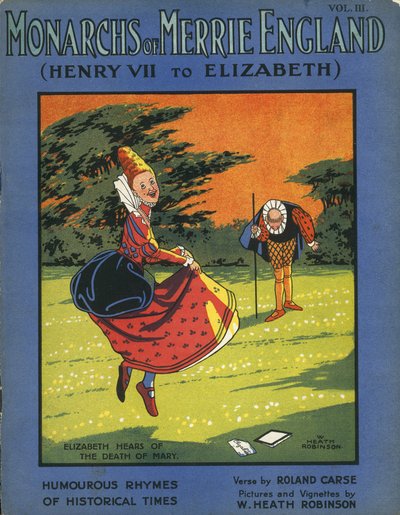 La Regina Elisabetta I Apprende della Morte della Regina Maria da William Heath Robinson