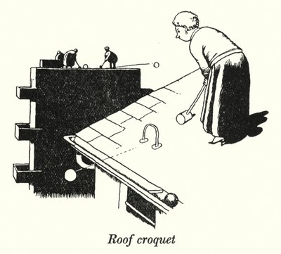 Croquet sul tetto da William Heath Robinson