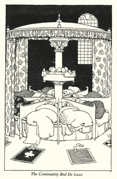 Il Letto Comunitario De Luxe da William Heath Robinson
