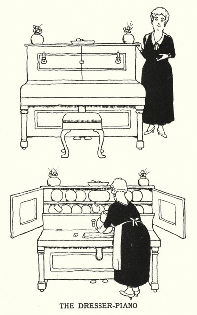 Il Pianoforte-Dresser da William Heath Robinson