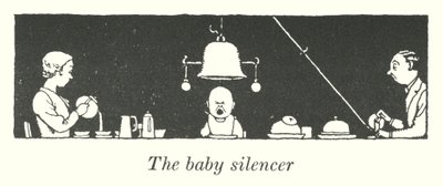 Il silenziatore per bambini (litografia) da William Heath Robinson