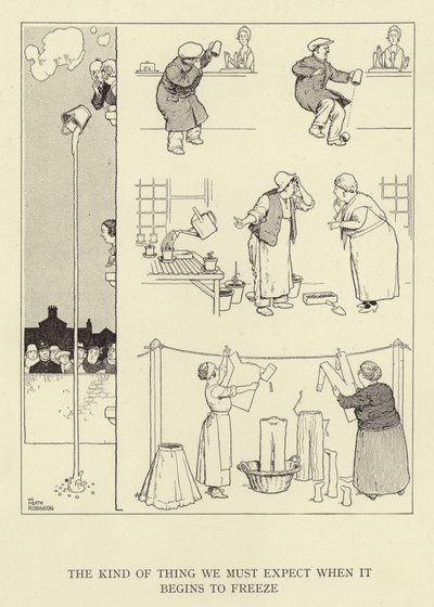 Il tipo di cosa che dobbiamo aspettarci quando inizia a gelare da William Heath Robinson