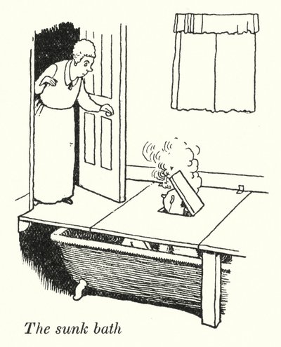 Il bagno sommerso da William Heath Robinson