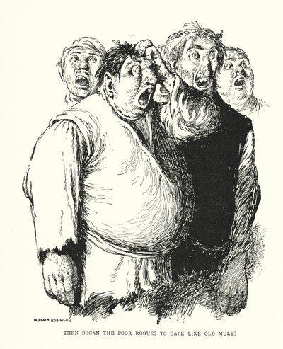 Allora i poveri furfanti cominciarono a sbadigliare come vecchi muli da William Heath Robinson