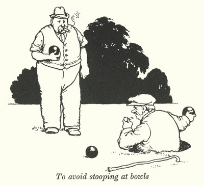 Per evitare di chinarsi alle bocce da William Heath Robinson