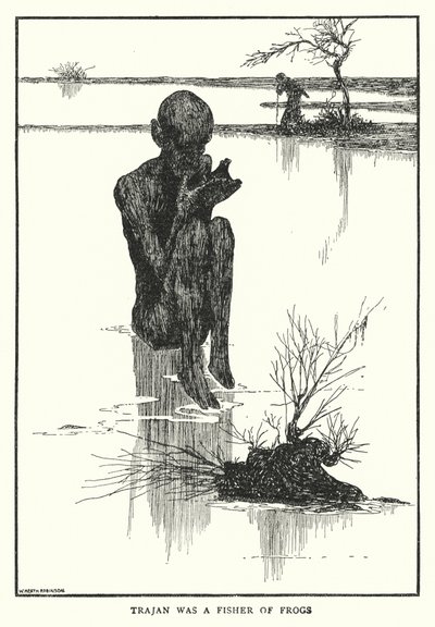 Traiano era un pescatore di rane da William Heath Robinson
