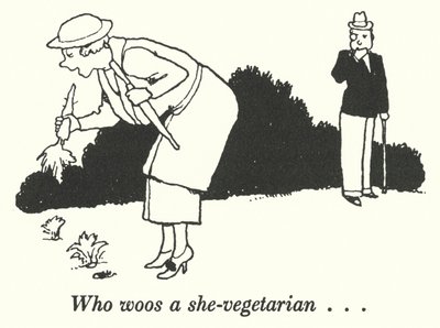 Chi corteggia una vegetariana da William Heath Robinson