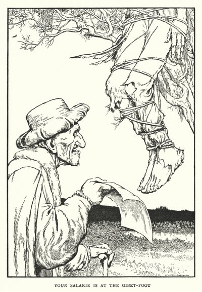 Il tuo salario è ai piedi del patibolo da William Heath Robinson