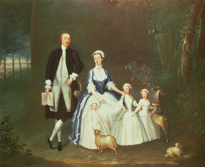 Baptist Noel, 4º conte di Gainsborough e sua moglie, Elizabeth, con i loro figli da William Henesy