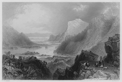 Approccio a Killarney dalla Strada di Kenmare (incisione) da William Henry (after) Bartlett