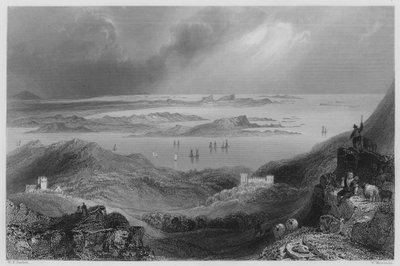 Castello di Clifden, Connemara (incisione) da William Henry (after) Bartlett