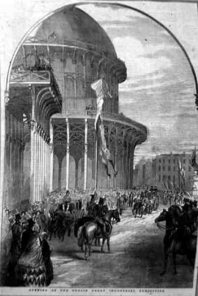 Apertura della Grande Esposizione Industriale del 1853 a Dublino, da 