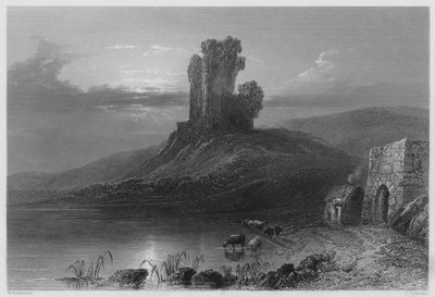 Resti del Castello di Kilcolman da William Henry (after) Bartlett