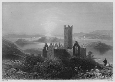 Abbazia di Roserk da William Henry (after) Bartlett