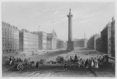 Via Sackville, Dublino da William Henry (after) Bartlett