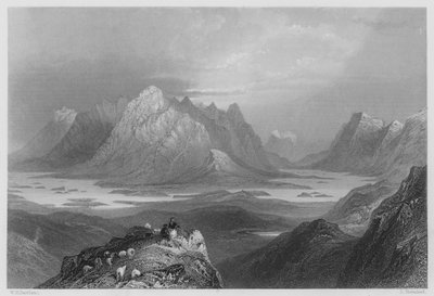 Scena da Cloonacartin Hill, Connemara da William Henry (after) Bartlett
