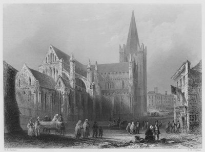San Patrizio, Dublino da William Henry (after) Bartlett