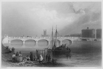 Ponte Wellesley, Limerick (incisione) da William Henry (after) Bartlett