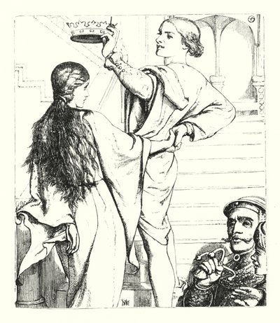 La Mendicante (incisione) da William Henry (after) Hunt