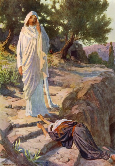 La prima apparizione del Signore dopo la sua resurrezione da William Henry (after) Margetson
