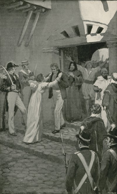 La Liberazione degli Schiavi Cristiani ad Algeri da parte di una Forza Navale Britannica da William Henry (after) Margetson