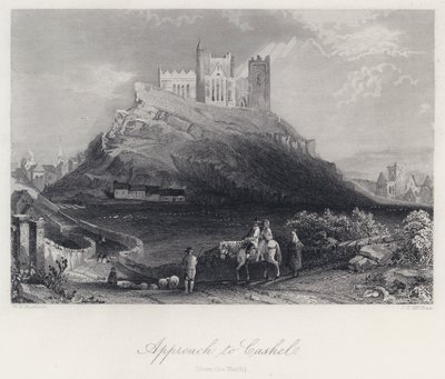 Approccio a Cashel, da Nord da William Henry Bartlett