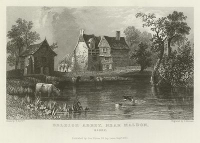 Abbazia di Beleigh, vicino a Maldon, Essex da William Henry Bartlett
