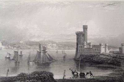 Castello di Black Rock, vicino a Cork, Irlanda, 1830s da William Henry Bartlett
